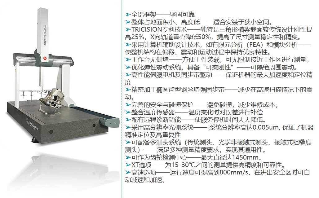 Leitz Reference Xi海克斯康橋式測量機(jī)的特點(diǎn)